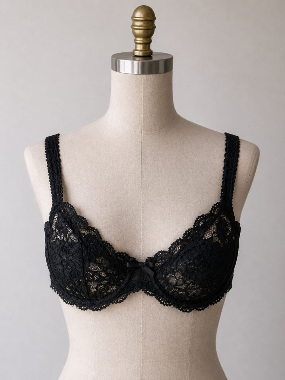 Chantelle size 36D Black Lace Unlined underwire Bra style 1195 NEW - Picture 8 of 8